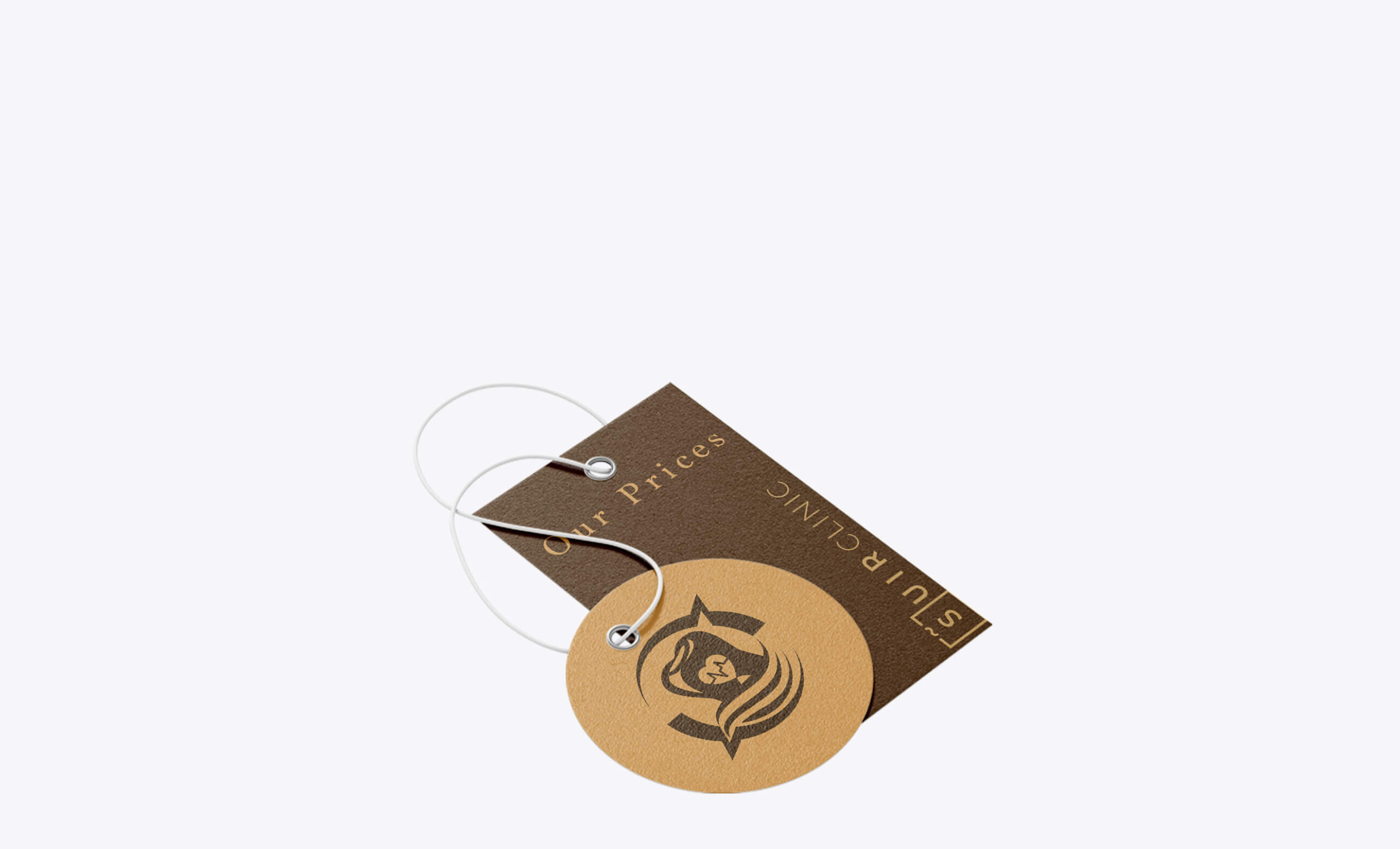 Suir clinic price tag with logo